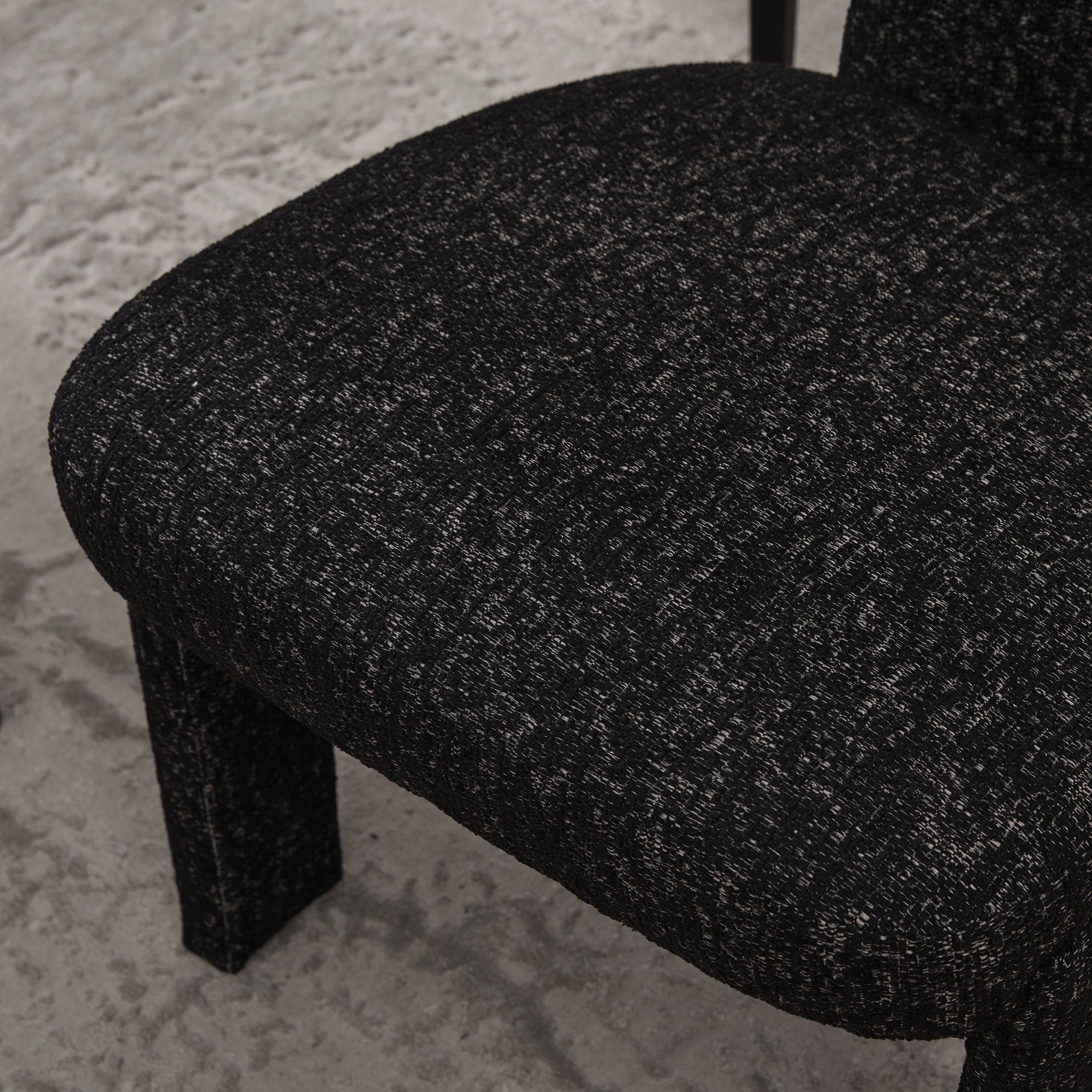 Armless Curved Back Accent Chairs