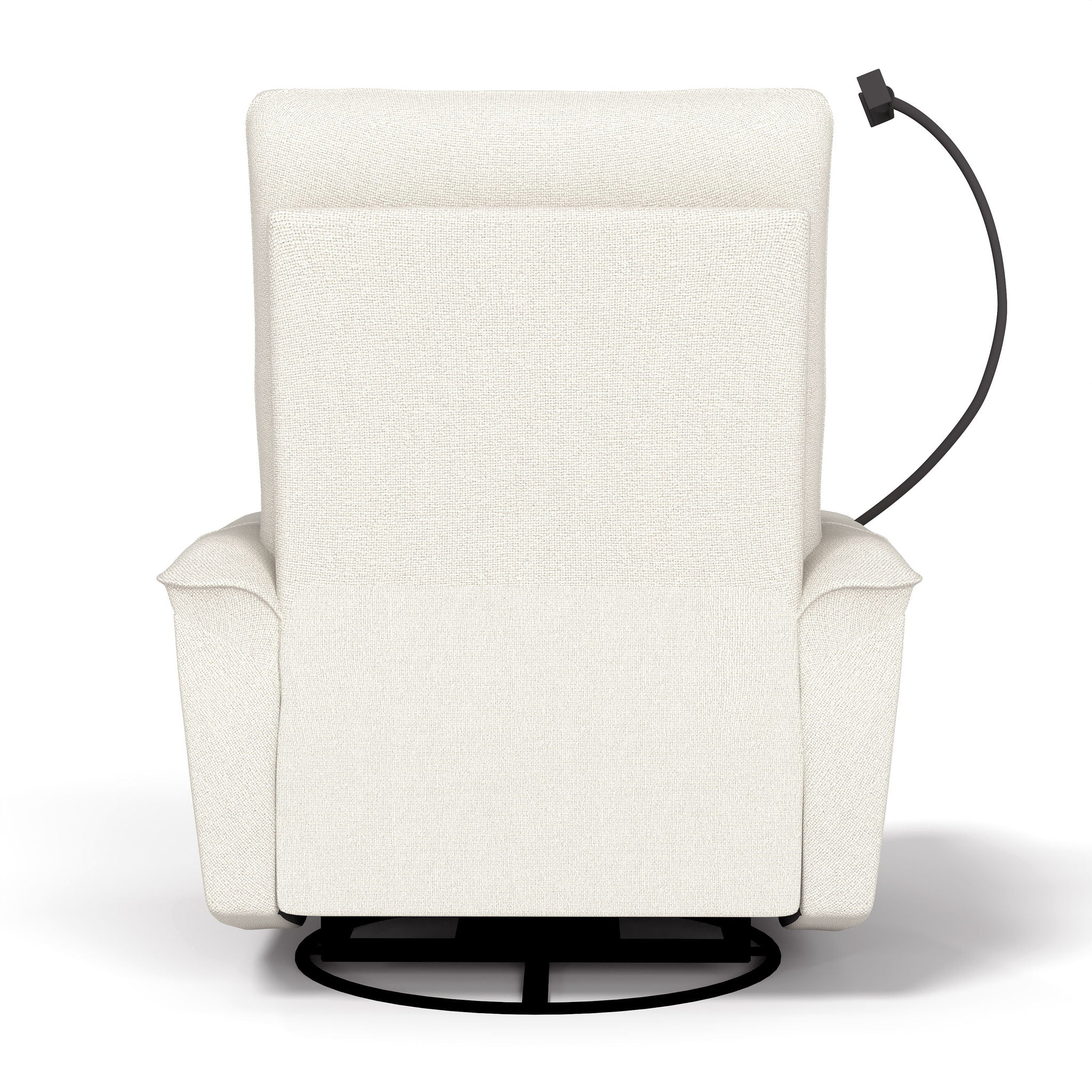 270° Power Swivel Rocker Recliner Chair With Phone Holder, Electric Glider Reclining Sofa With USB Ports For Living Room Bedroom - Beige