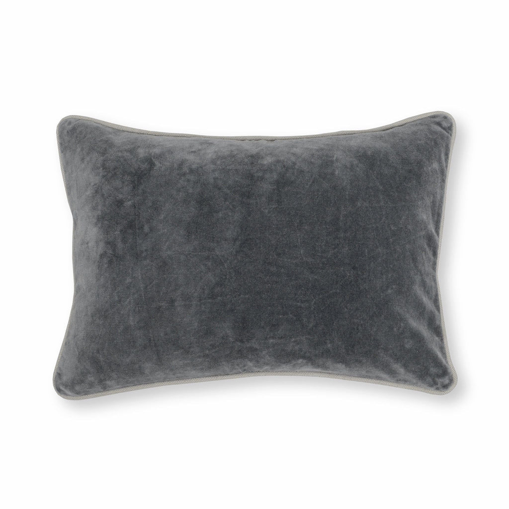 Heirloom Velvet - SLD Pillow - Stone Gray