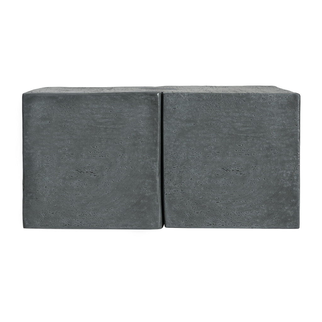 Rectangular Outdoor Indoor Accent Side Table (Set of 2)