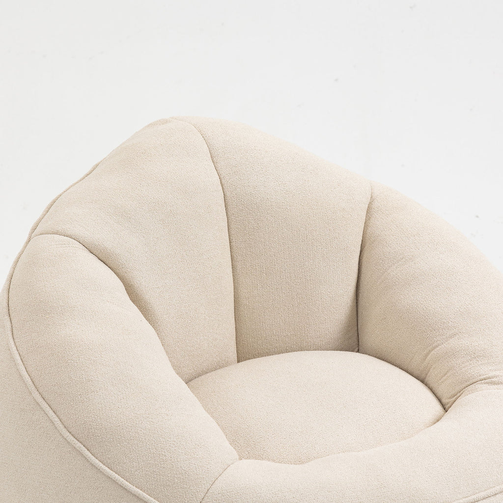 Bedding Bean Bag Sofa Chair High Pressure Foam With Footrest