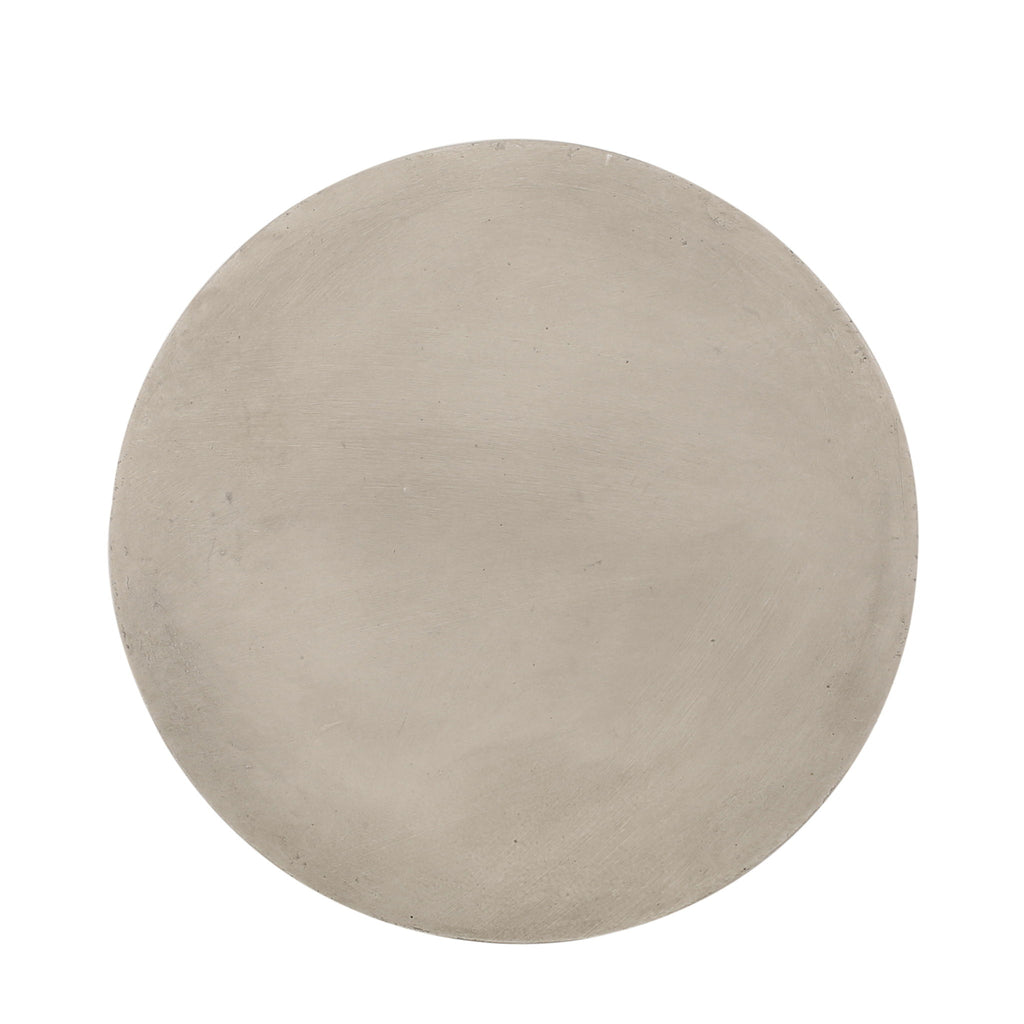 Outdoor Hourglass Shaped Side Table - Light Gray