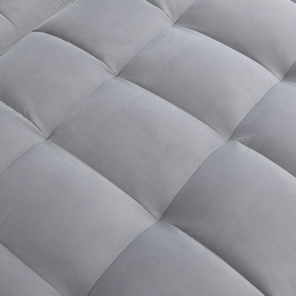 Modern Loveseat With Pullout Bed, Adjustable Reclining Backrest
