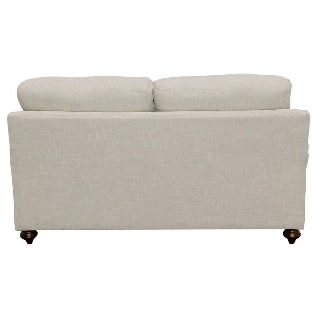 Brewster - Upholstered Loveseat With English Arms - Light Gray