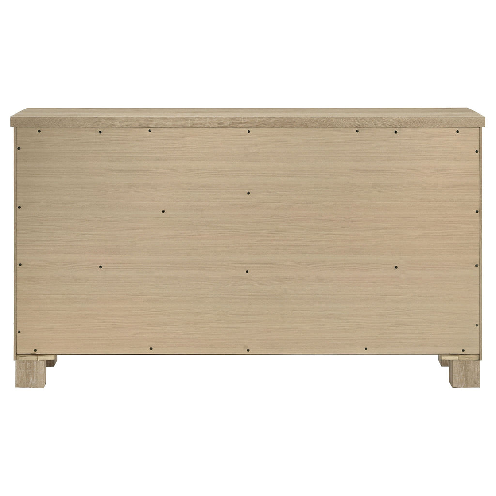Sansome - 6 Drawer Bedroom Dresser With Pulls - Oak