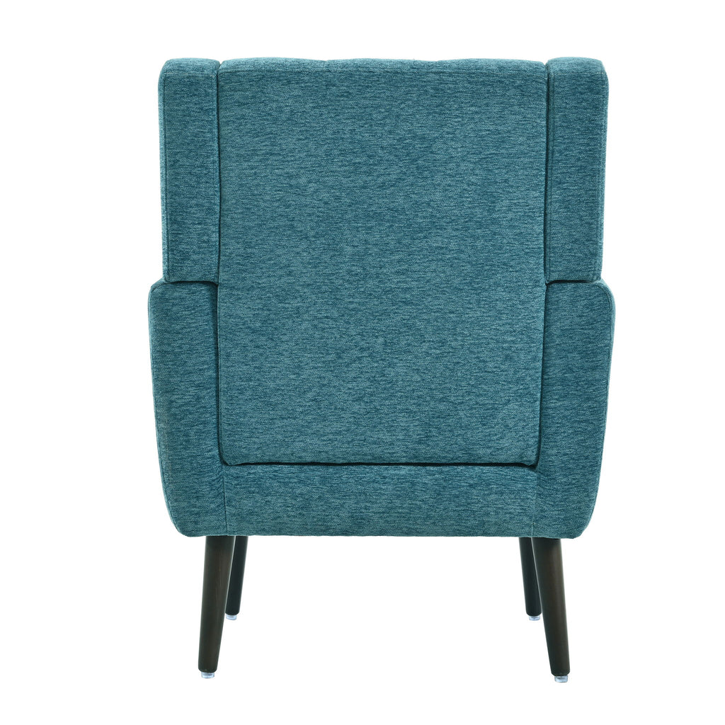 Modern Accent Chair Upholstered Foam Filled Living Room Chairs Comfy Reading Chair Mid-Century Modern Chair With Fabric Lounge Arm Chairs Armchair For Living Room Bedroom