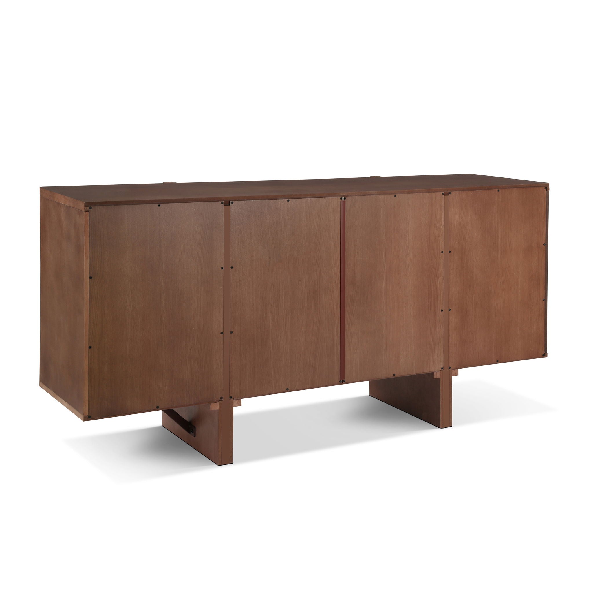 Govanny - Storage Sideboard With Adjustable Shelves & Rubberwood Legs - Espresso