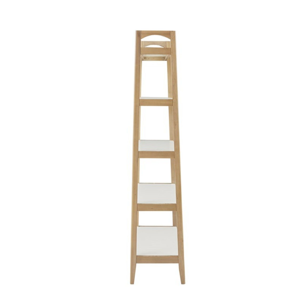 Parker - Bookcase With 5 Shelves - Off White / Natural