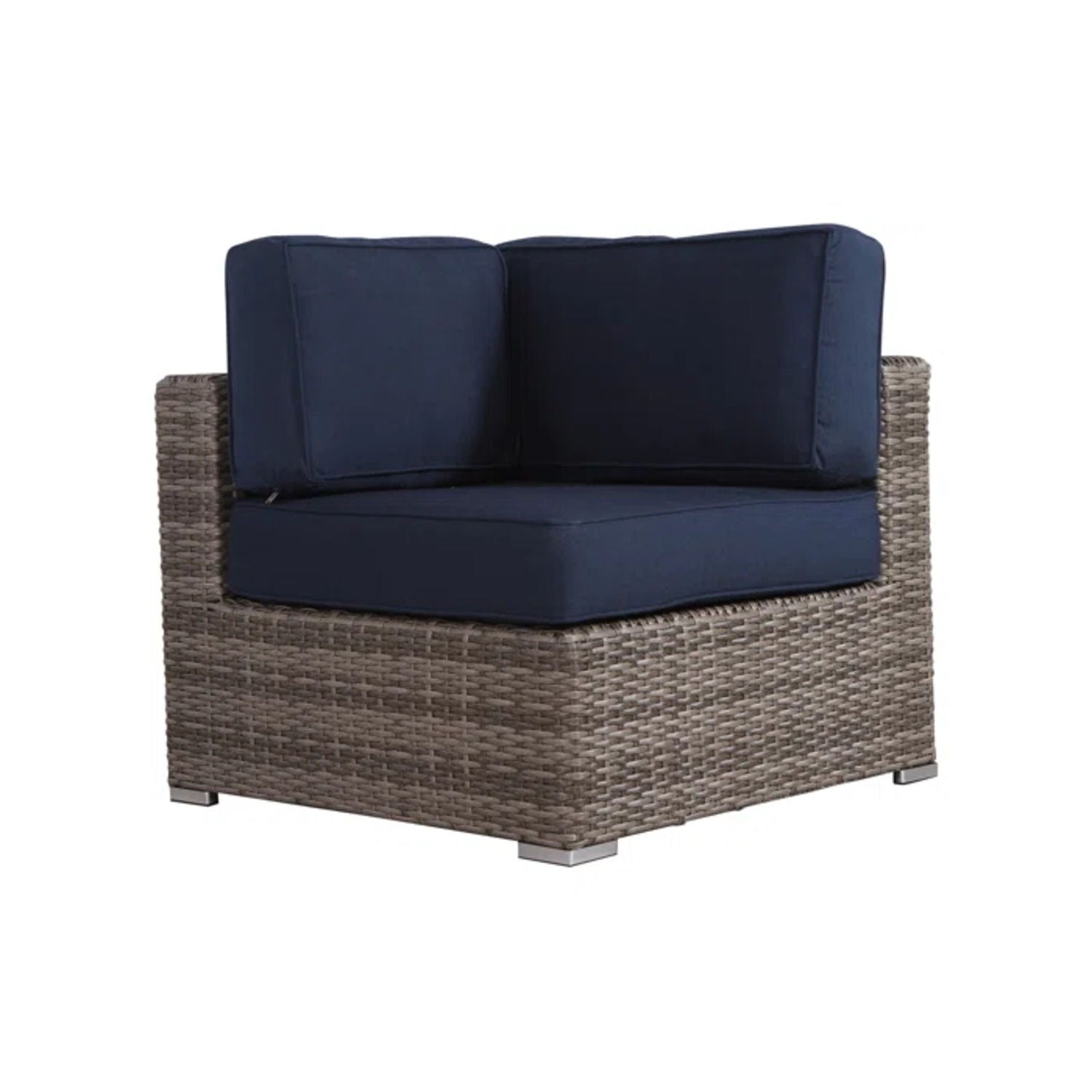 Outdoor Seating Group With Cushions 2 Person - Gray