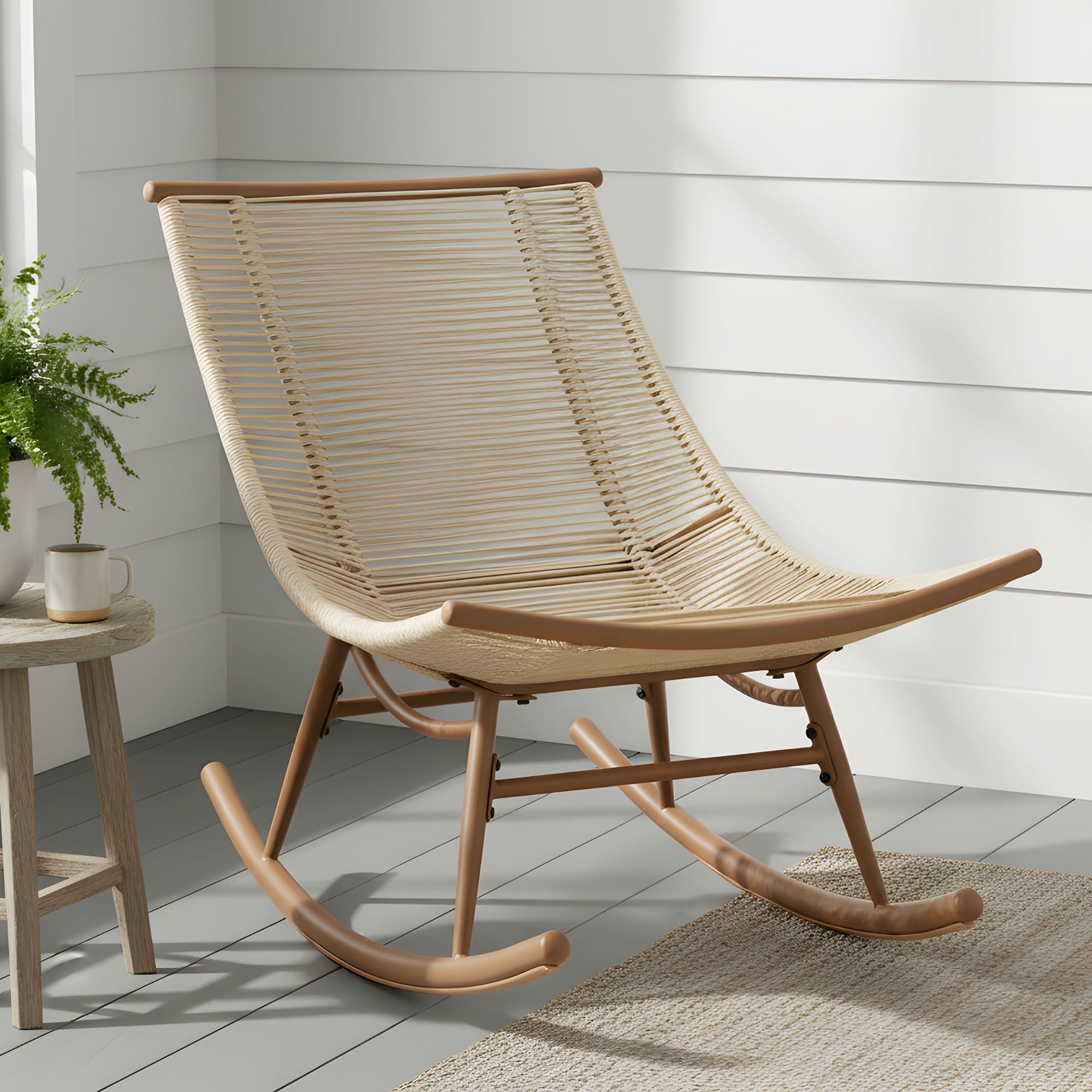 Outdoor Rocking Chair - Beige