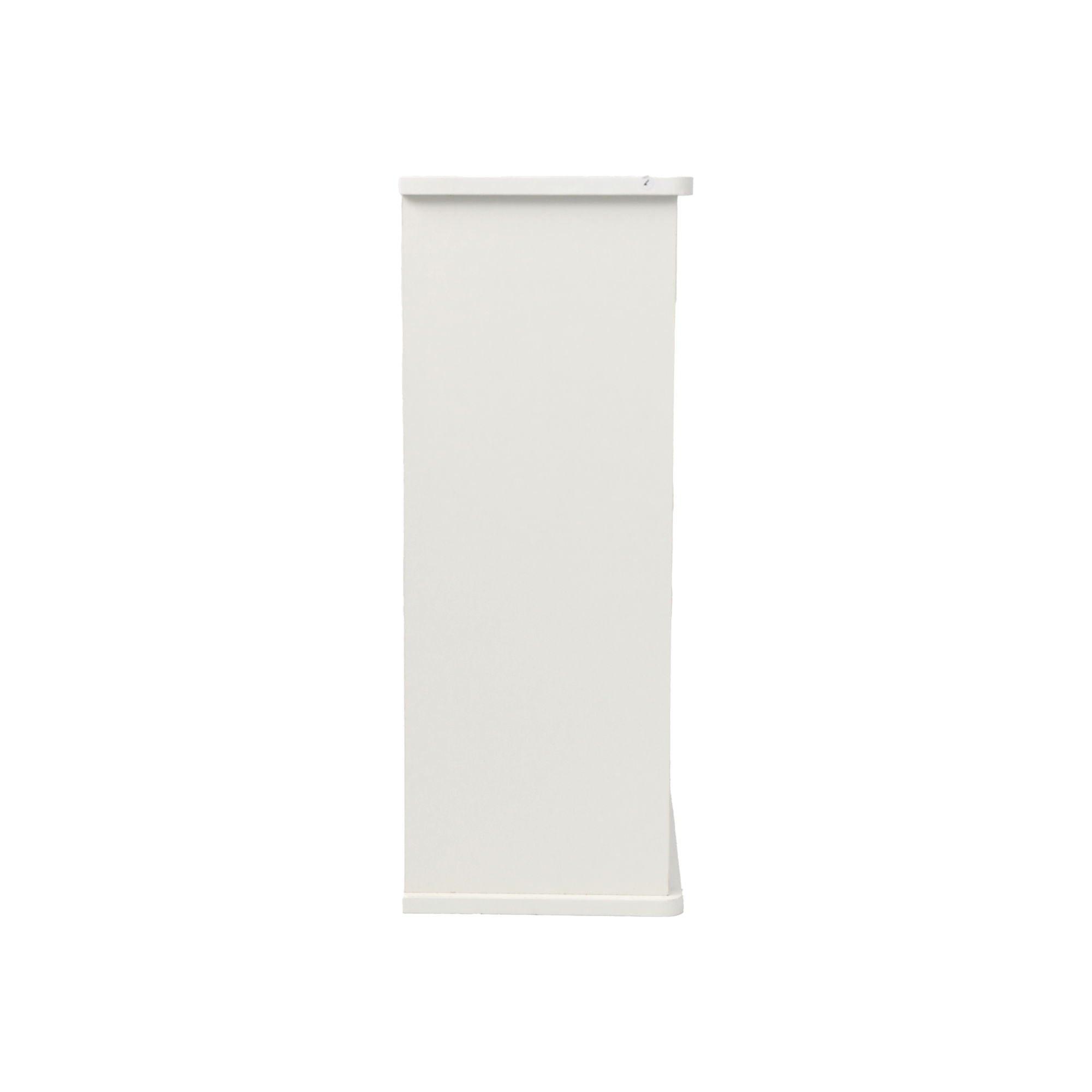 Louvered Double Door Wall Mounted Bathroom Cabinet - White