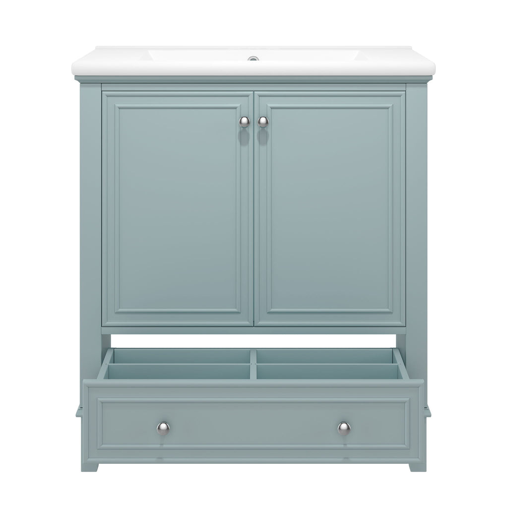 Modern Bathroom Vanity With Sink Combo, Doors And Drawer