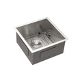 13" Undermount Stainless Steel Kitchen Sink 16 Gauge 9" Deep Single Bowl Basin - Brushed Nickel