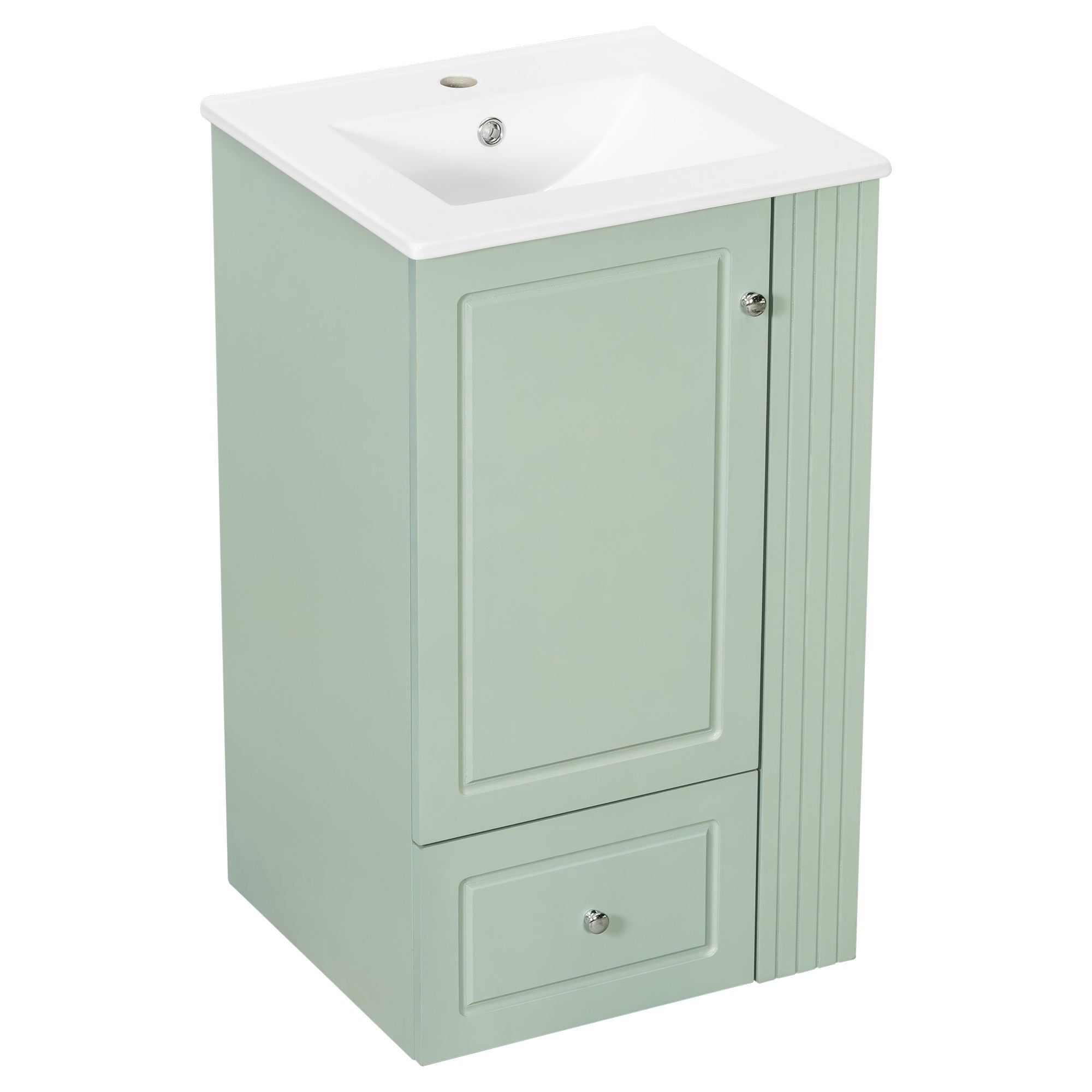 Modern Freestanding Bathroom Vanity With Sink, Soft-Close Drawer, Towel Bar
