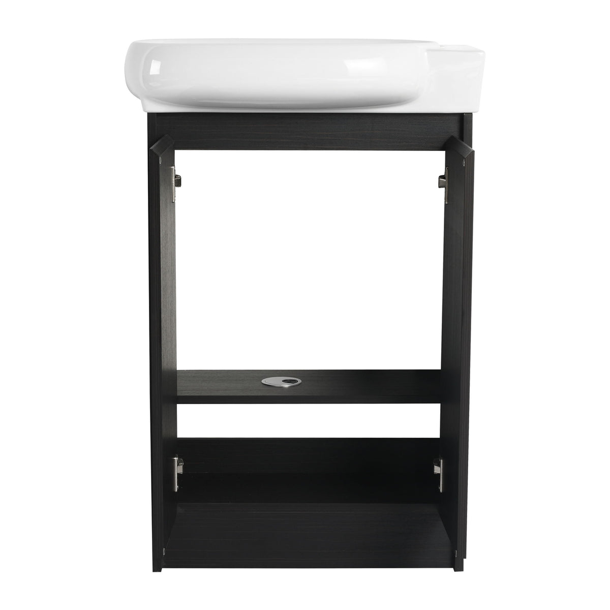 Freestanding Bathroom Vanity With Sink And Storage Rack, Soft Close Doors Base With Basin