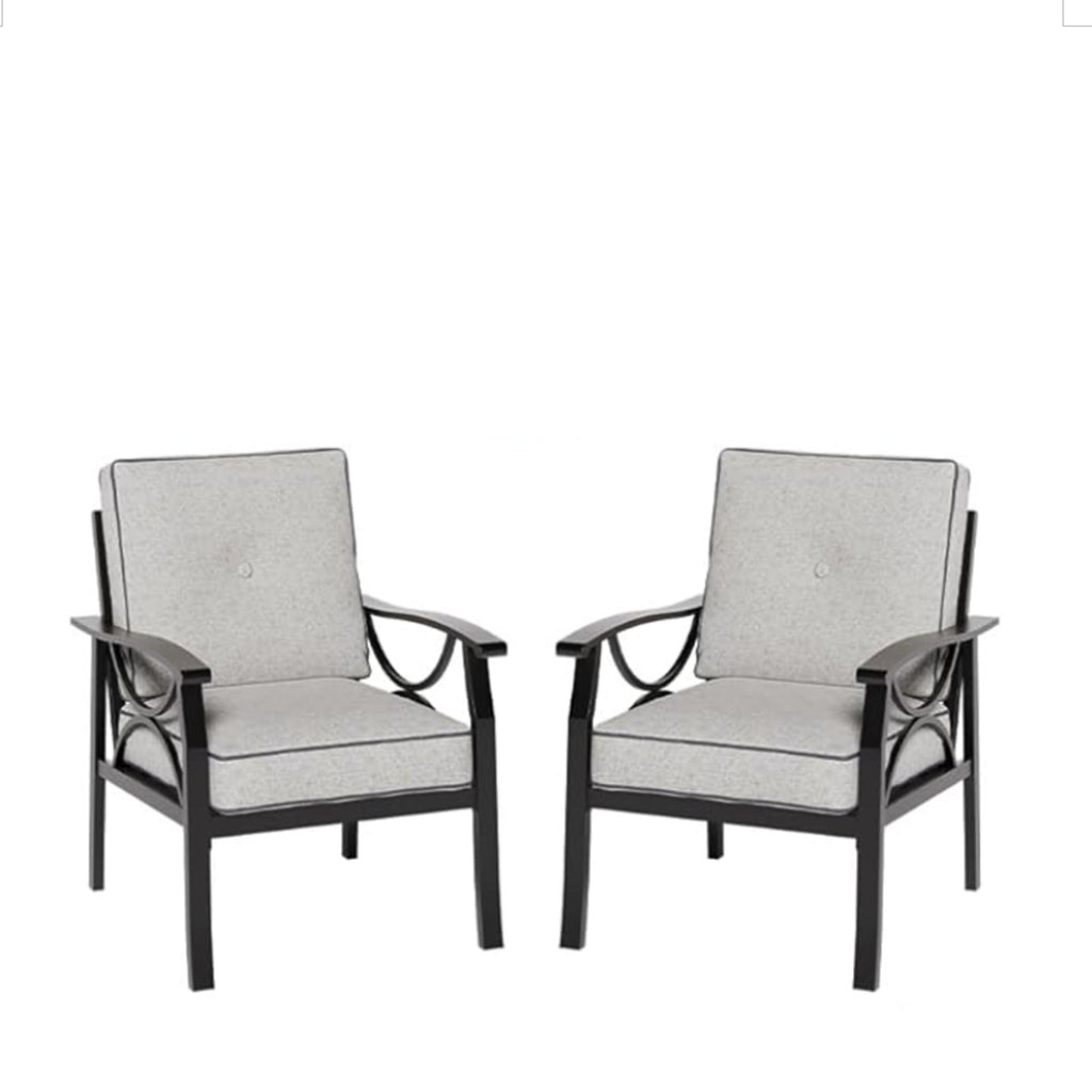 Patio Furniture Set & Coffee Table And Cushions For Backyard