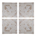 Distressed Wooden Square Wall Panels (Set of 4) - White