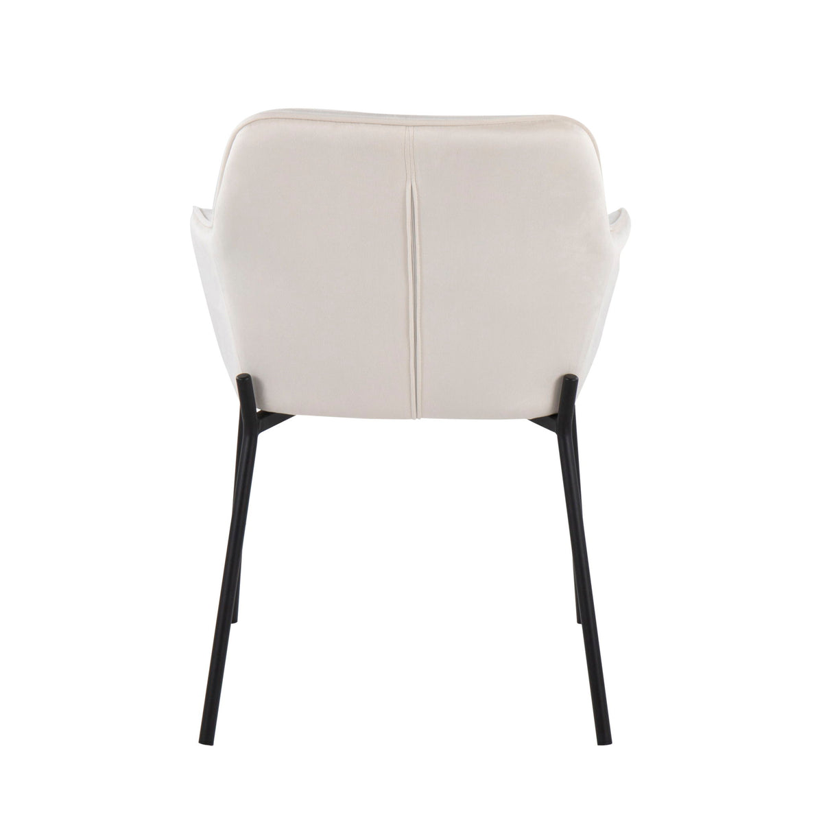 Daniella - Contemporary Dining Chair (Set of 2) - Cream - Velvet