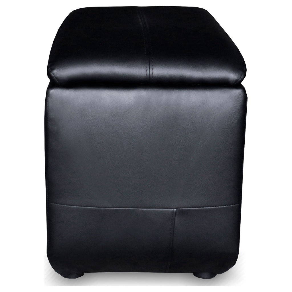 9 Piece Home Theater Seating Set With Recliners And Wedge Consoles - Black