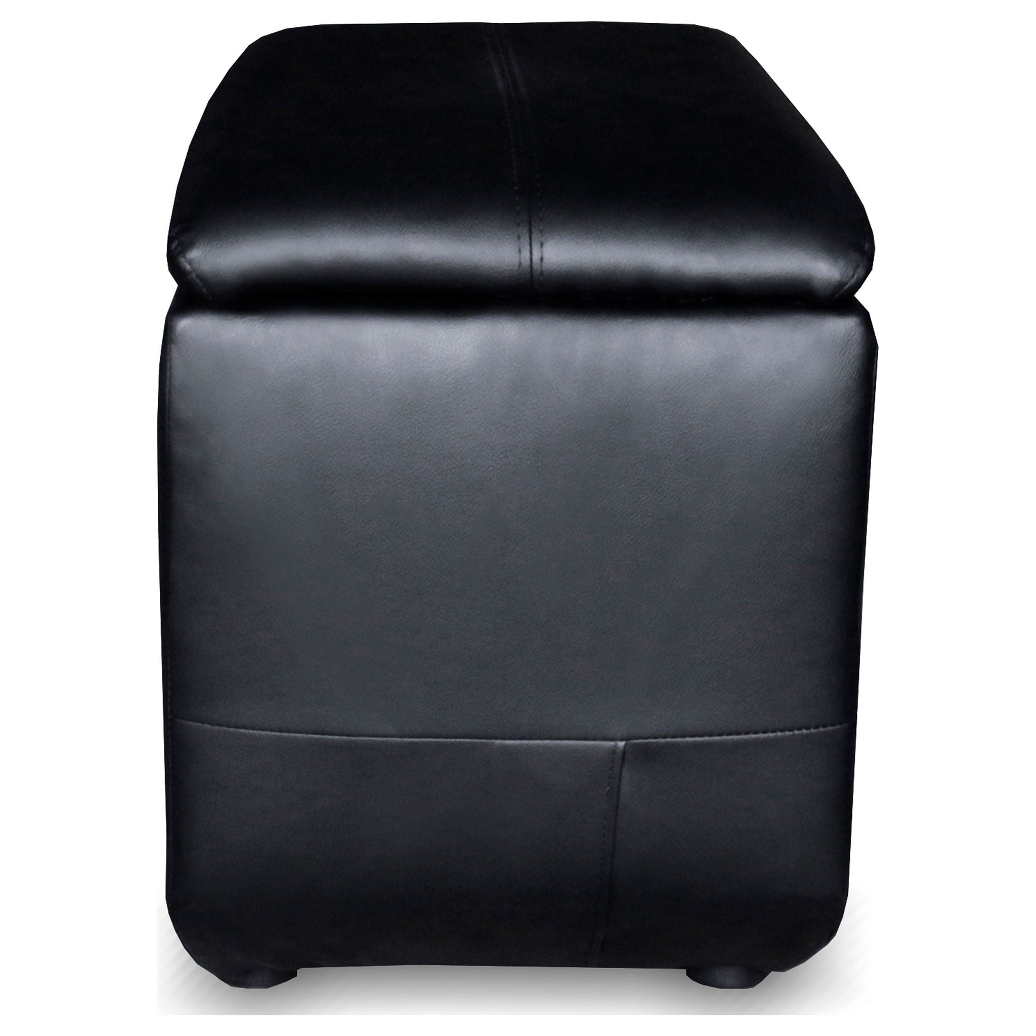 9 Piece Home Theater Seating Set With Recliners And Wedge Consoles - Black