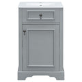 Elegant Bathroom Vanity With Ceramic Sink, Soft Close Door, Adjustable Shelf