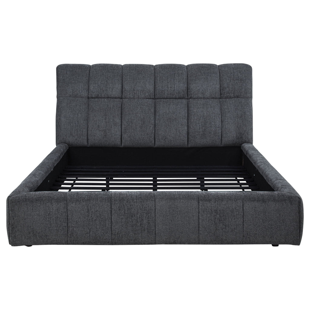 Branson - Platform Bed With Tufted Headboard