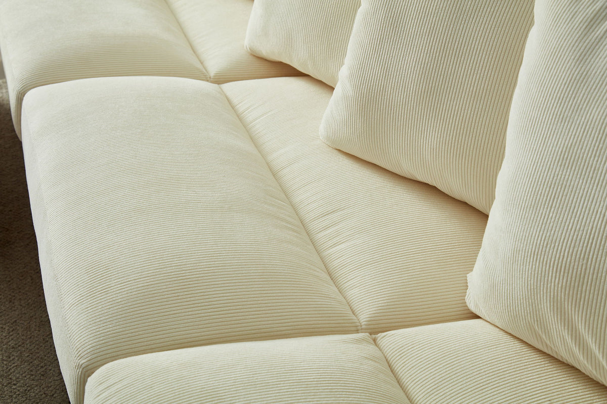 5 Seater Oversized Convertible L & U Shaped Couch
