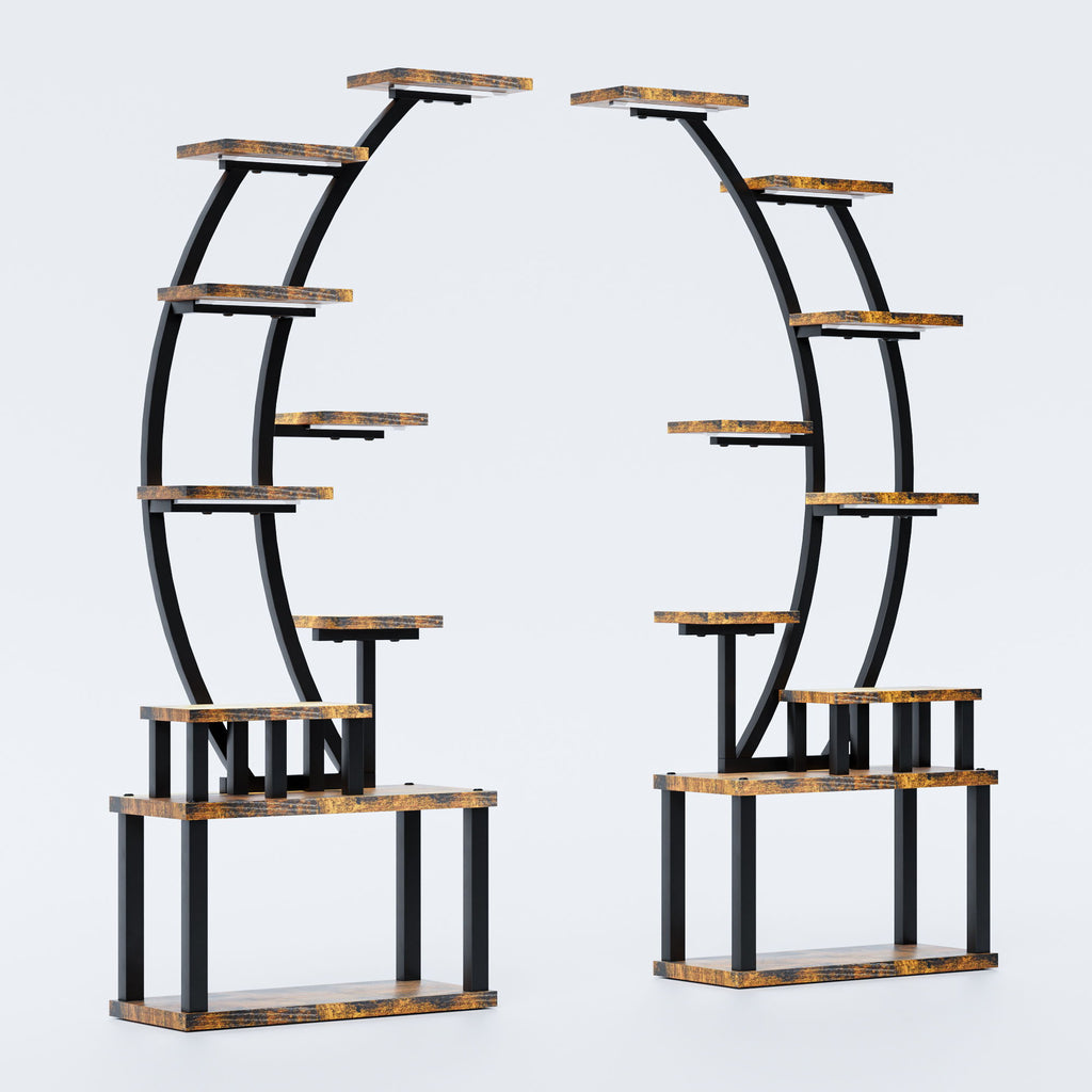 9 Tiered Indoor Plant Stand With 5 Adjustable Grow Lights