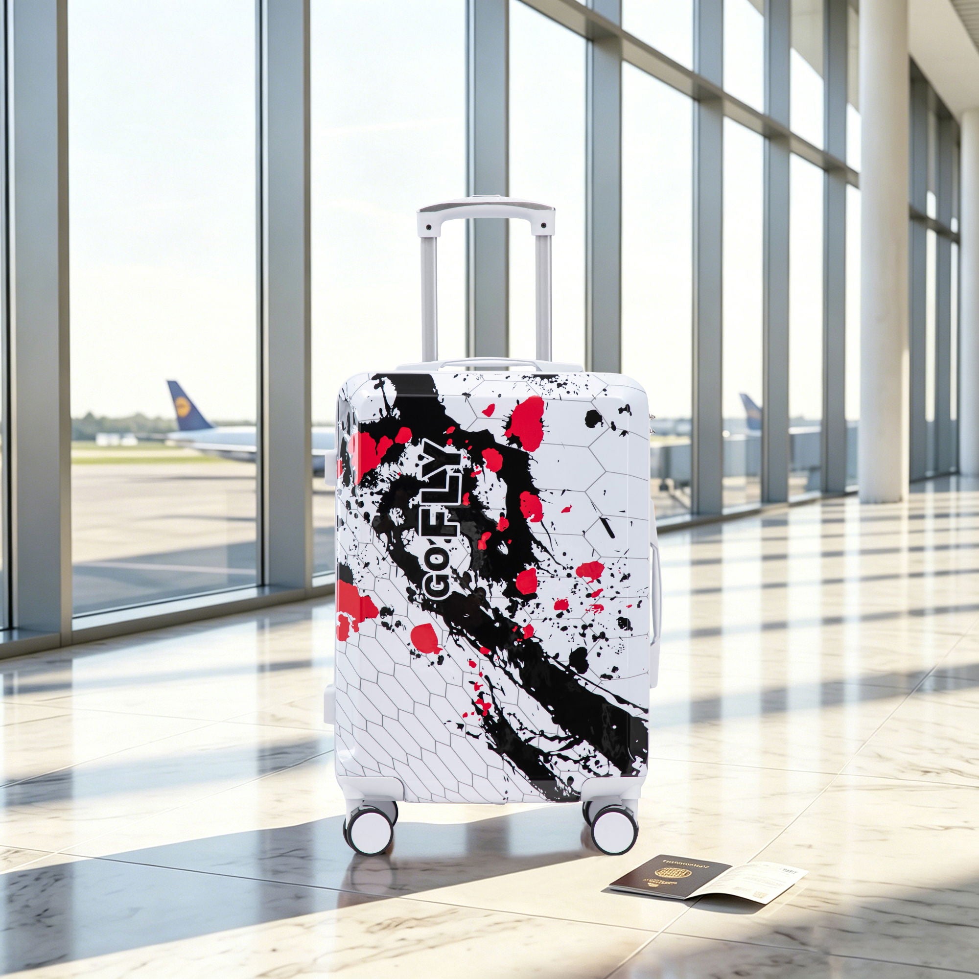 Luggage With Combination Lock, Lightweight Carry-On Suitcase