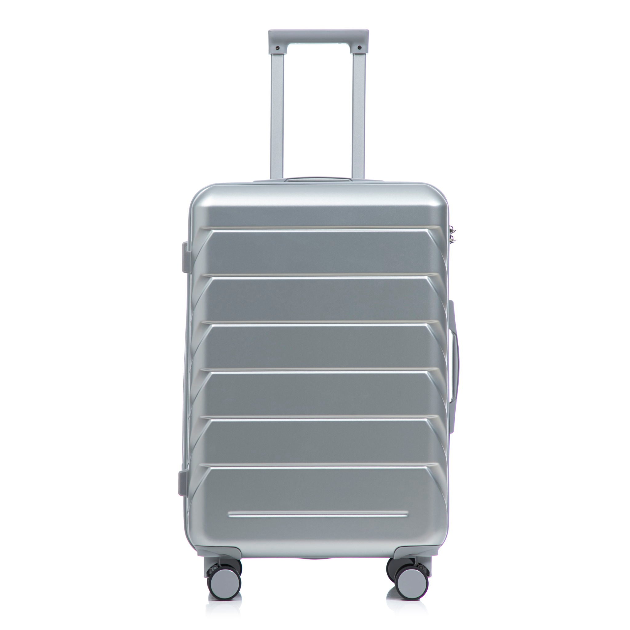 Hard Shell Luggage With Scratch Resistant Surface, 4 Wheels, Combination Lock & Side Hooks