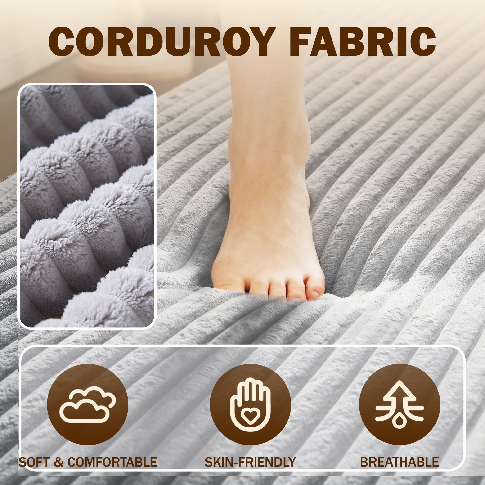 Floor Sofa With 2 Pillows, Convertible Twin Size Mattress For Living Room