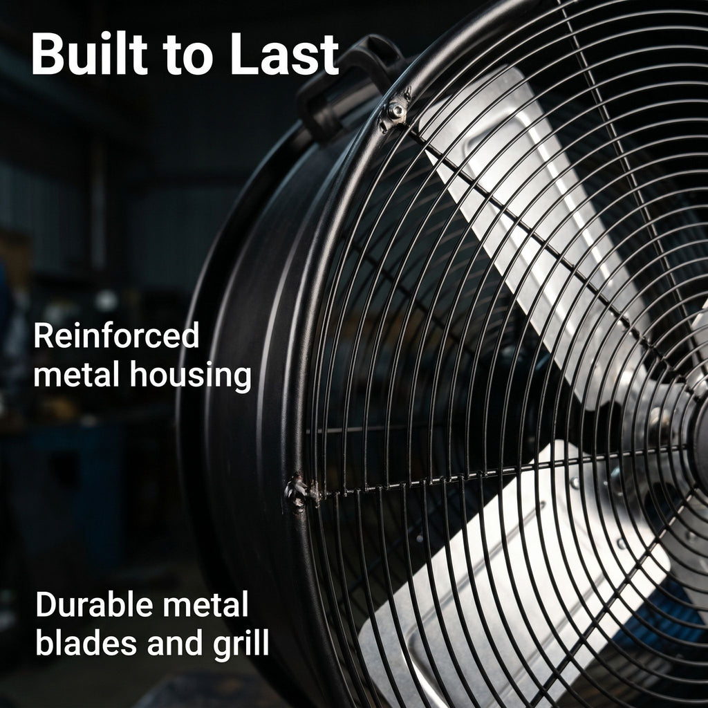 Velocity Drum Fan With 2 Speed - Black