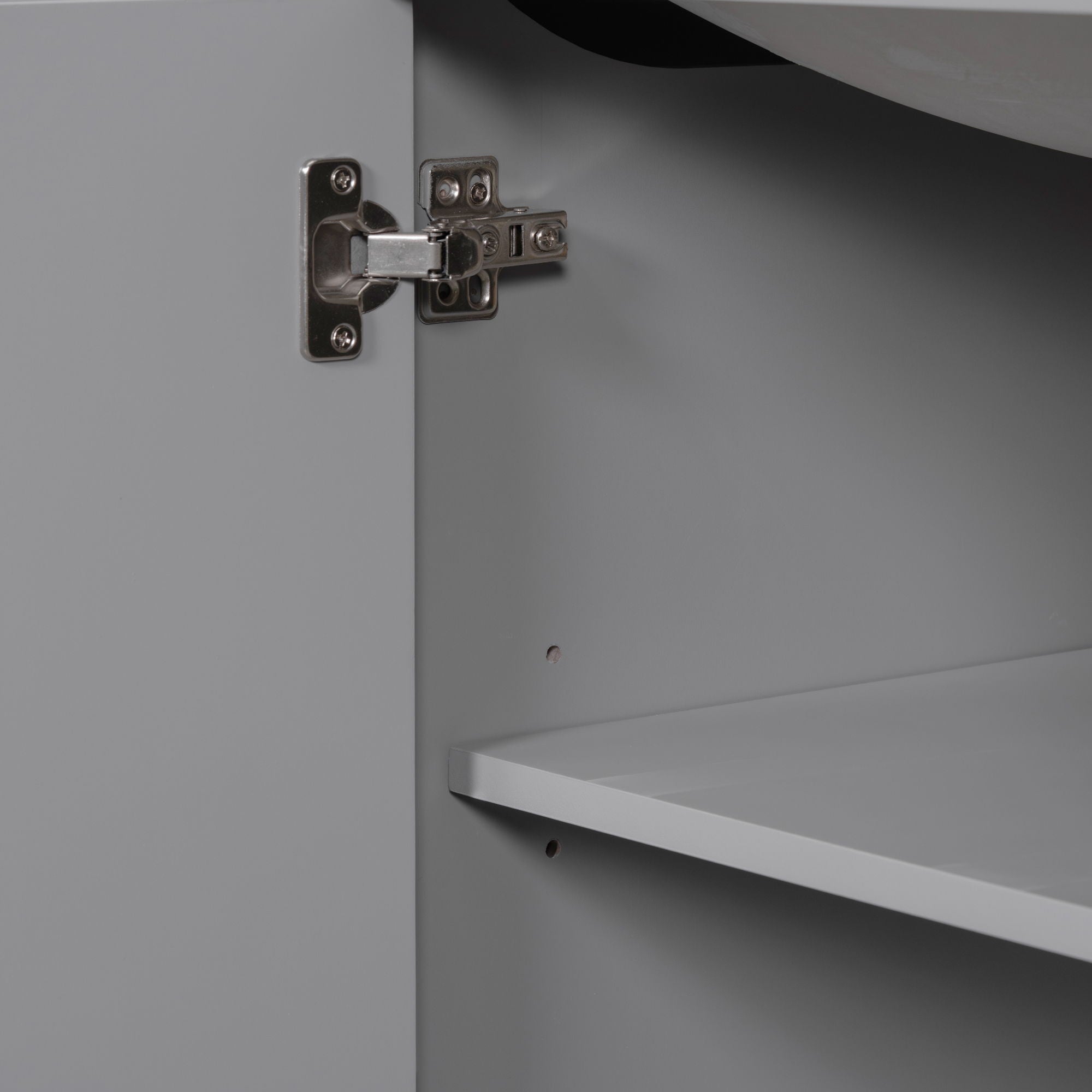 Modern Bathroom Vanity Base Only, 6 Drawer Storage With Adjustable Shelf