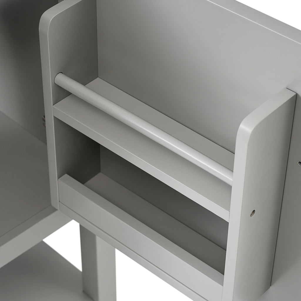 Modern Bathroom Vanity With Sink, Soft-Closing Door And Open Shelf