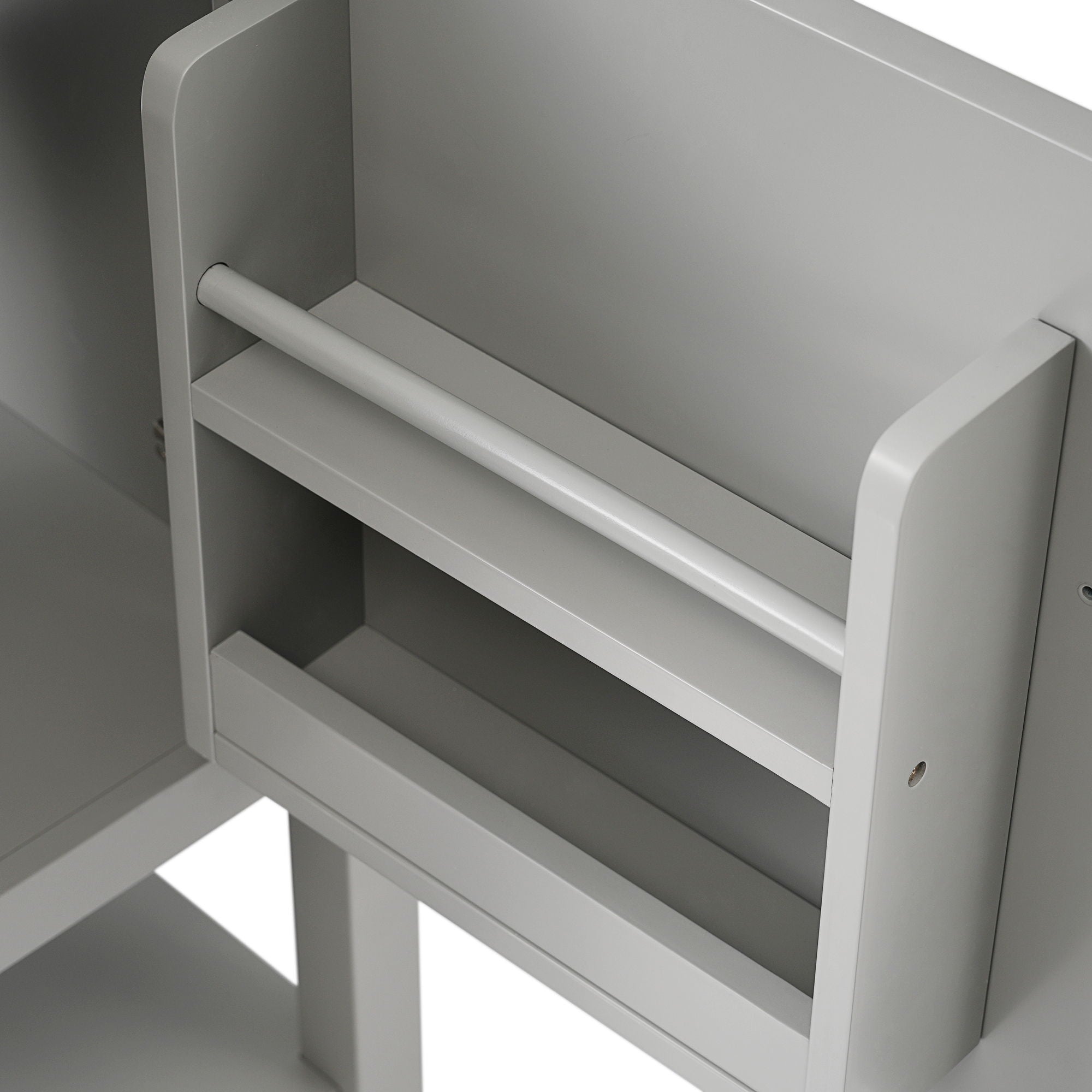 Modern Bathroom Vanity With Sink, Soft-Closing Door And Open Shelf