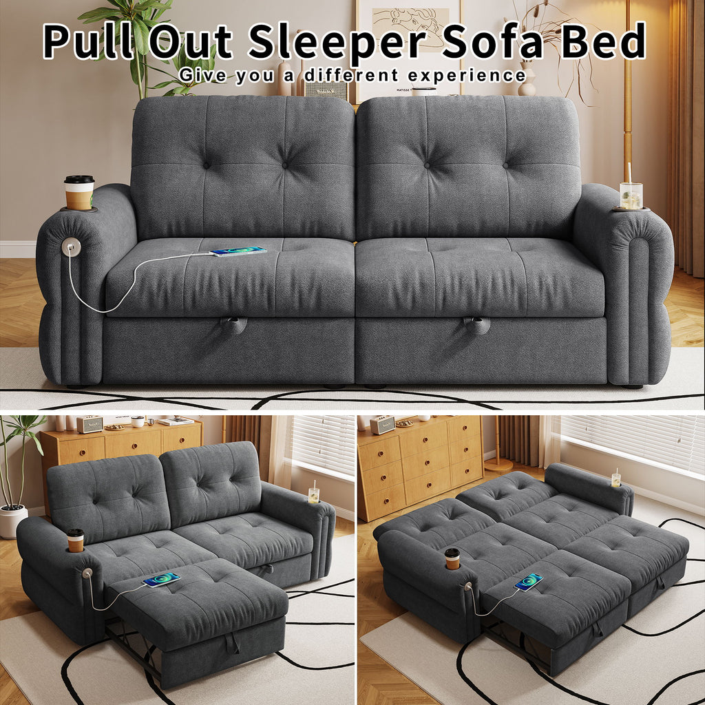 Cloud Like Convertible Sofa Bed With For Living Room