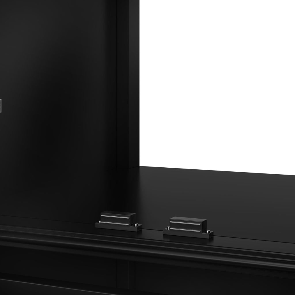 20" Bathroom Vanity With Sink Cabinet With 2 Doors, 2 Drawer, Magnetic Door Stopper, Adjustable Feet, Drop In Sink - Black