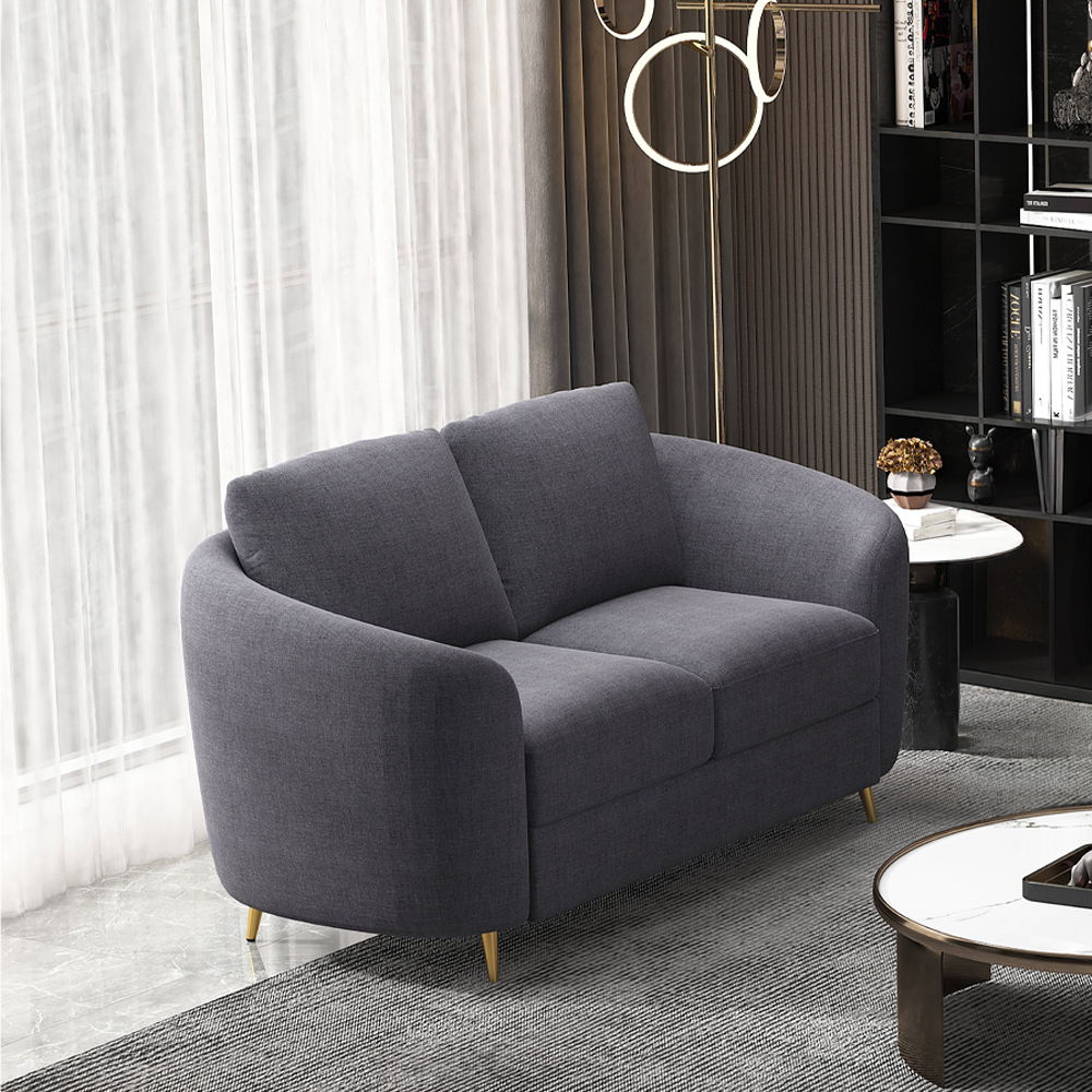 Yuina - Loveseat - Gray Linen