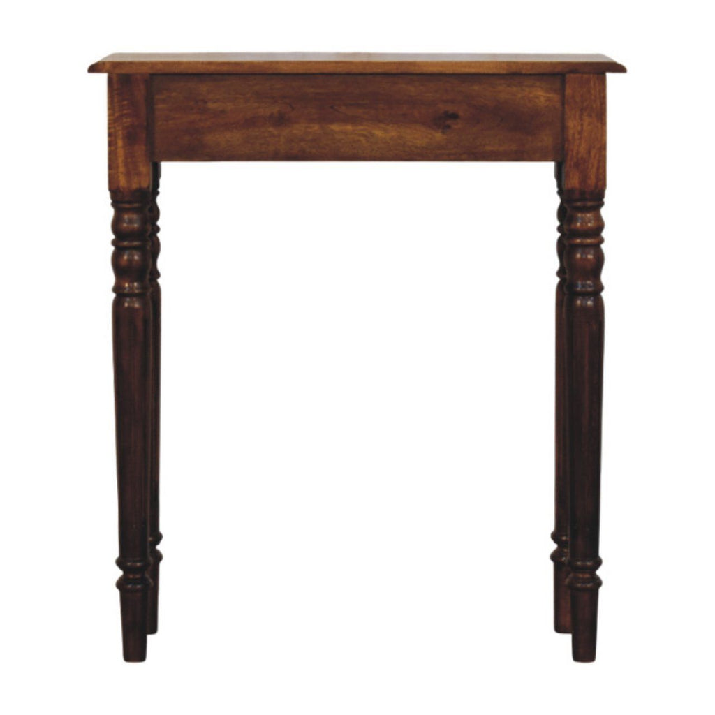 Turned Legs Drawer Console Table