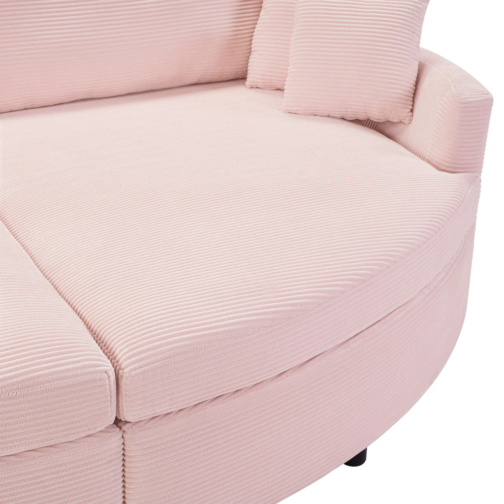 Oversized Double Chaise Lounge Sofa With USB Ports