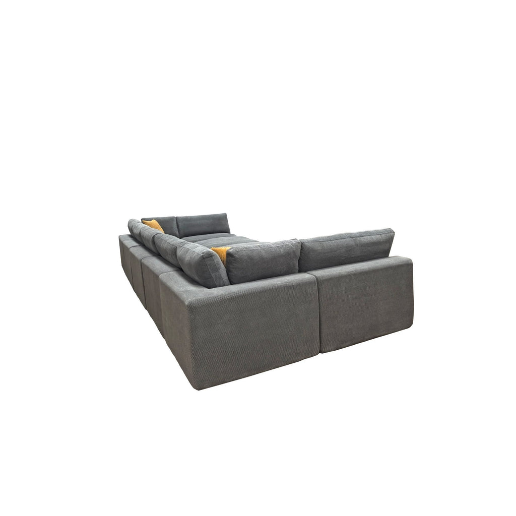 Custom Configuration Modular Sectional & Toss Pillows