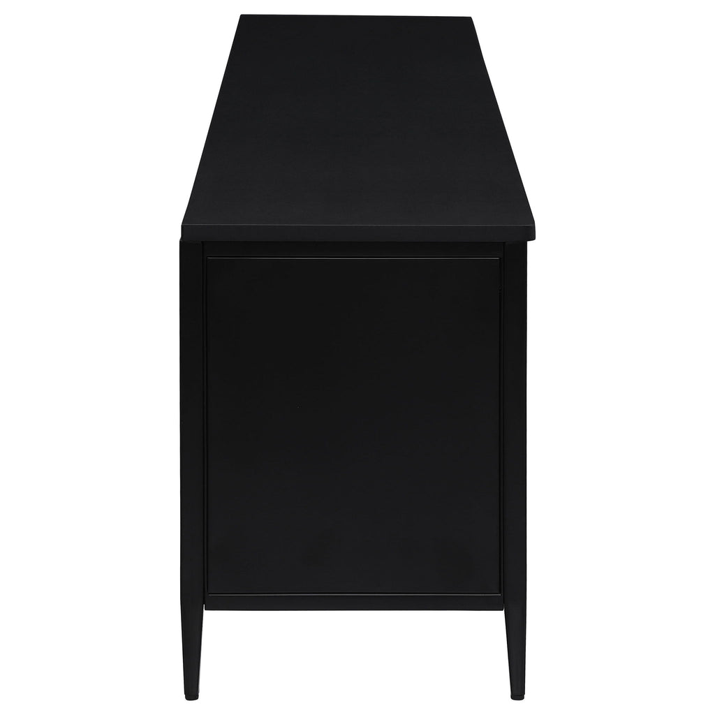 Kenneth - 4 Door TV Stand - Black