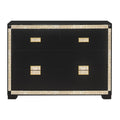 Lively - Dresser With Glitter Detail And Thick Bar Handle Hardware - Black