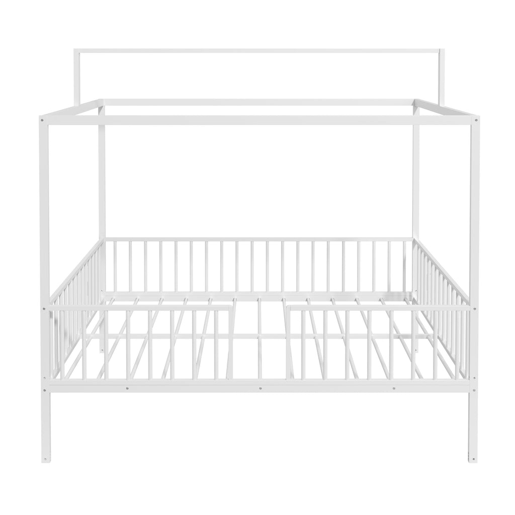 3 In 1 Convertible Montessori Floor Bed With Fenced Support