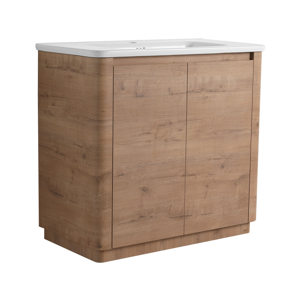 Freestanding Bathroom Vanity With Sink & 2 Soft Close Doors