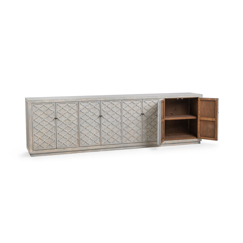 Malibu - 8 Door Cabinet - Blue Washed