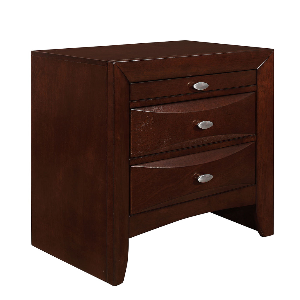 Lucille - 5 Piece Bedroom Set With Storage Drawers And Bookcase Headboard