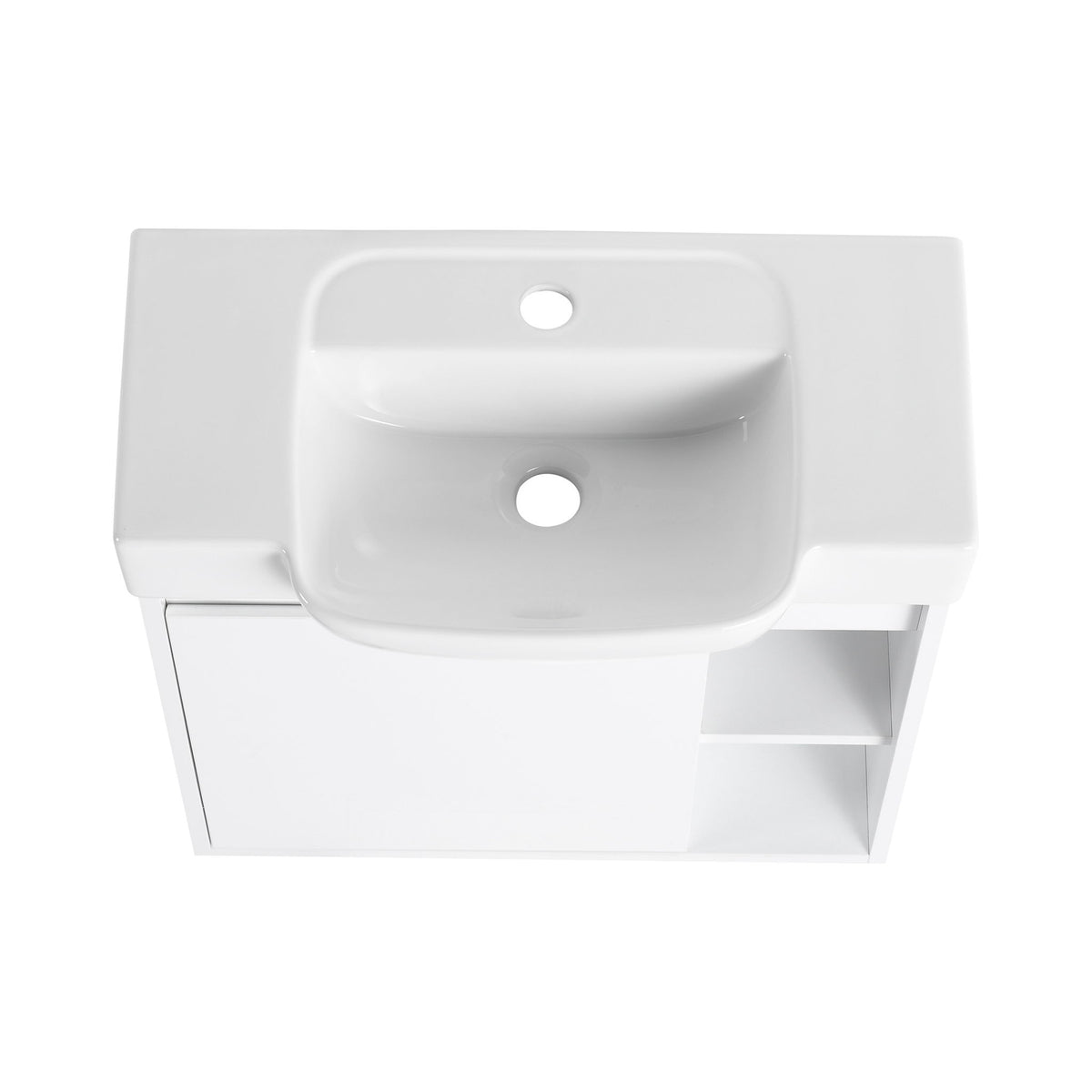 Wall Mounted Bathroom Vanity With Sink & Soft Close Door