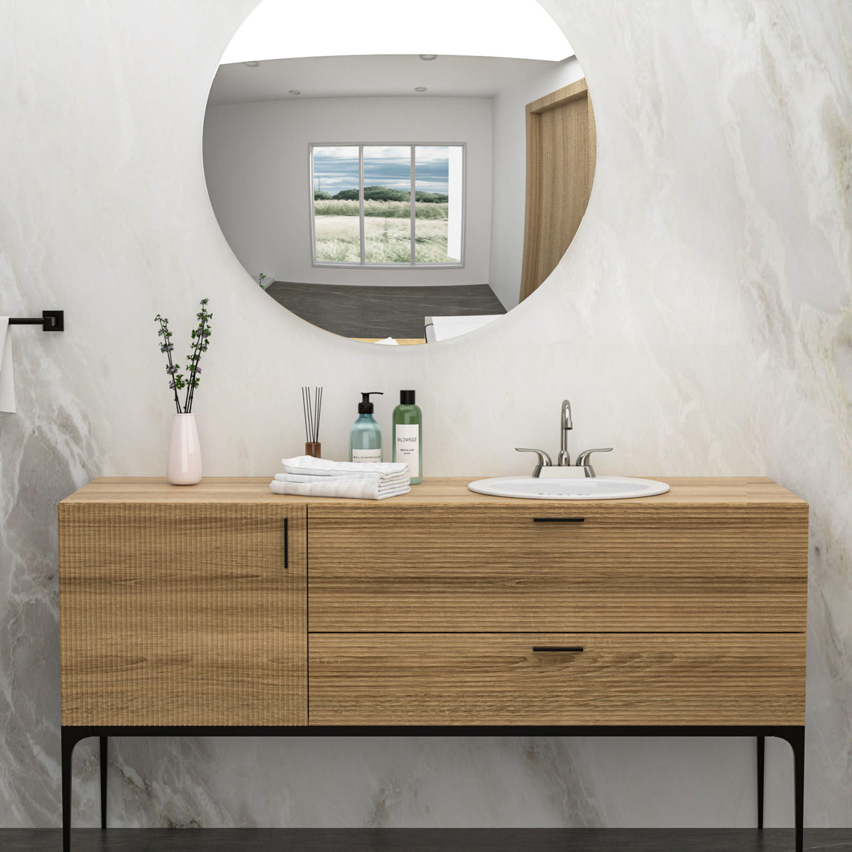 20 X 18" Modern Ceramic Oval Undermount Bathroom Sink With 3 Faucet Holes - White
