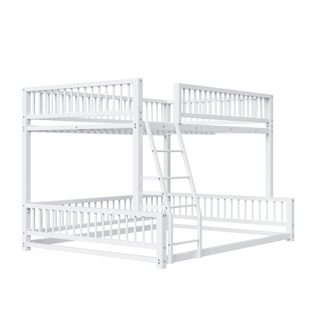 Bunk Bed With Ladder And Safety Guardrails